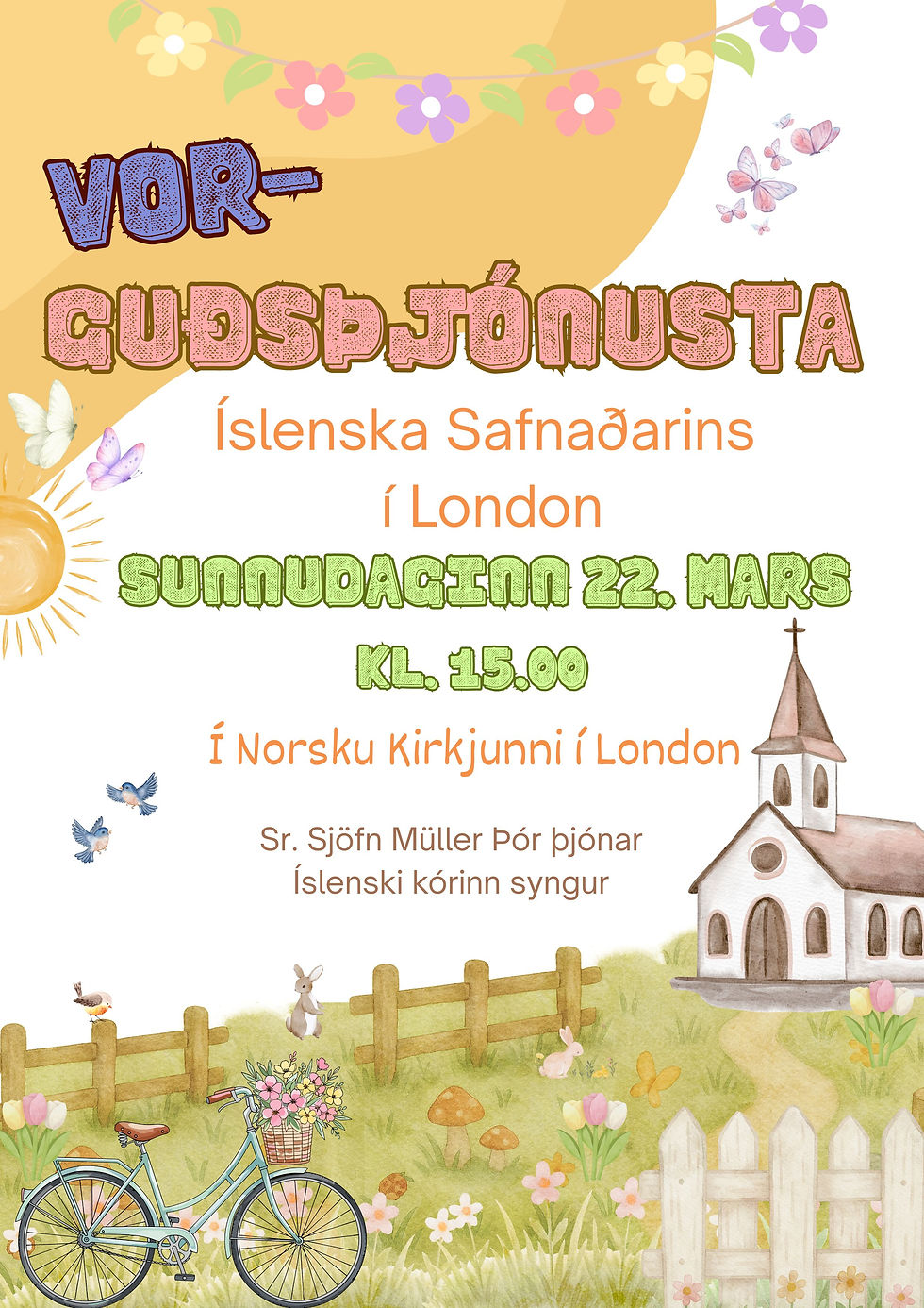 Vorguðsþjónusta Íslensku Kirkjunnar í London