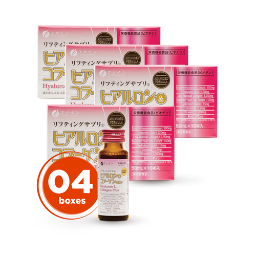 Hyaluron & Collagen Plus Collagen Hồng Fine Japan USA