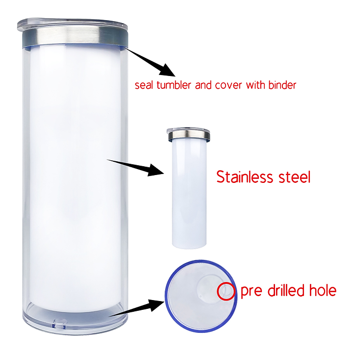 Media: Sublimation Stainless Steel Snow Globe Tumbler
