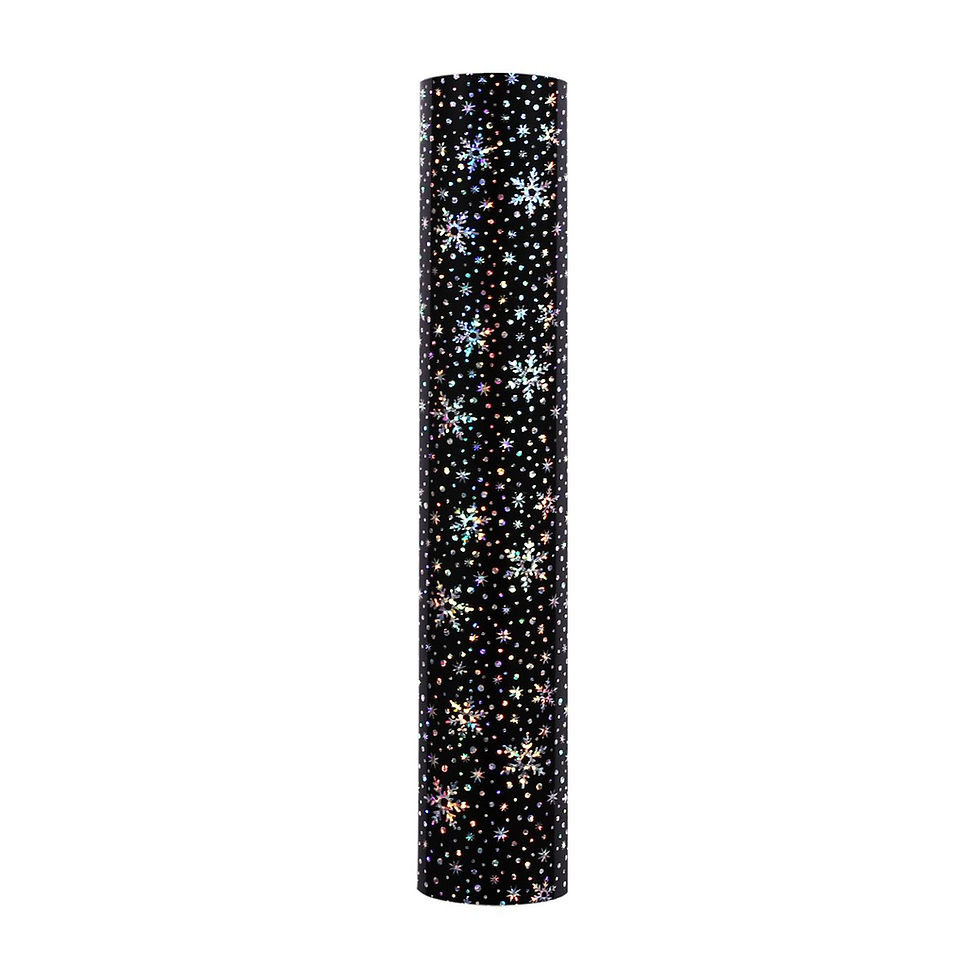 Thumbnail: Teckwrap Snowflakes Pattern Heat Transfer Vinyl