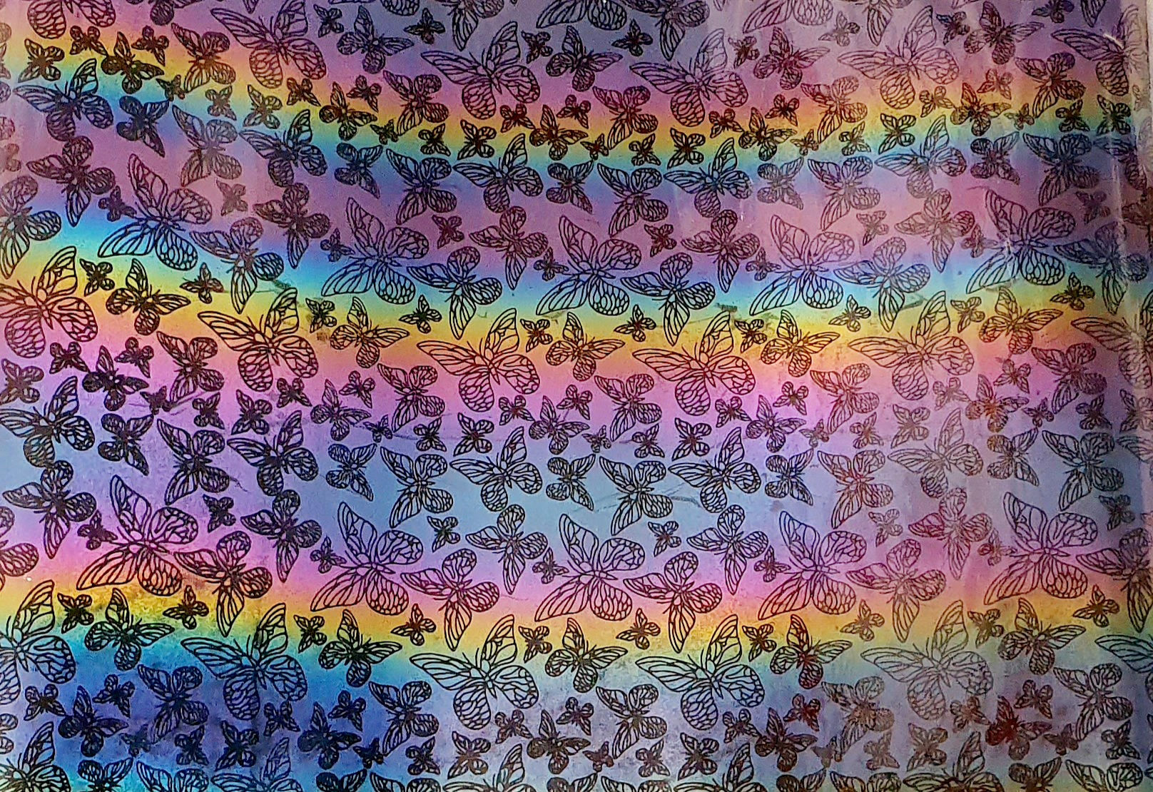 Butterflies Reflective holographic Heat Transfer Vinyl HTV for Crafts