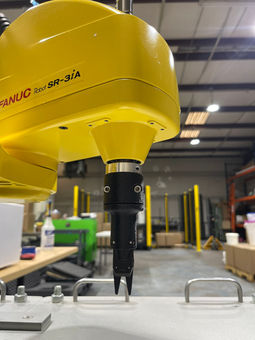 Yellow fanuc SCARA robot