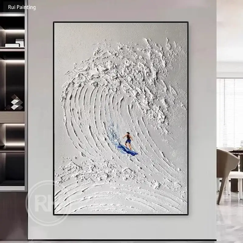 Thumbnail: Skiing Oil Painting