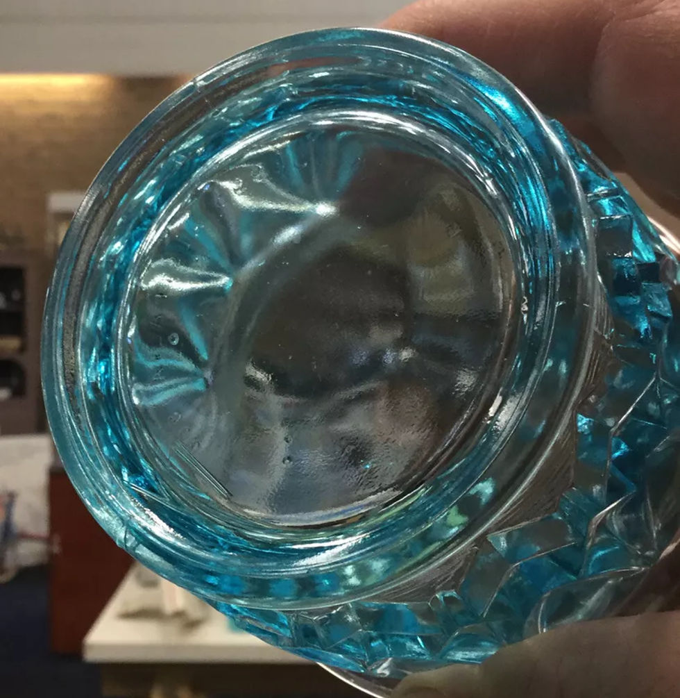Thumbnail: Australian?  Blue Art Glass G Brit? 