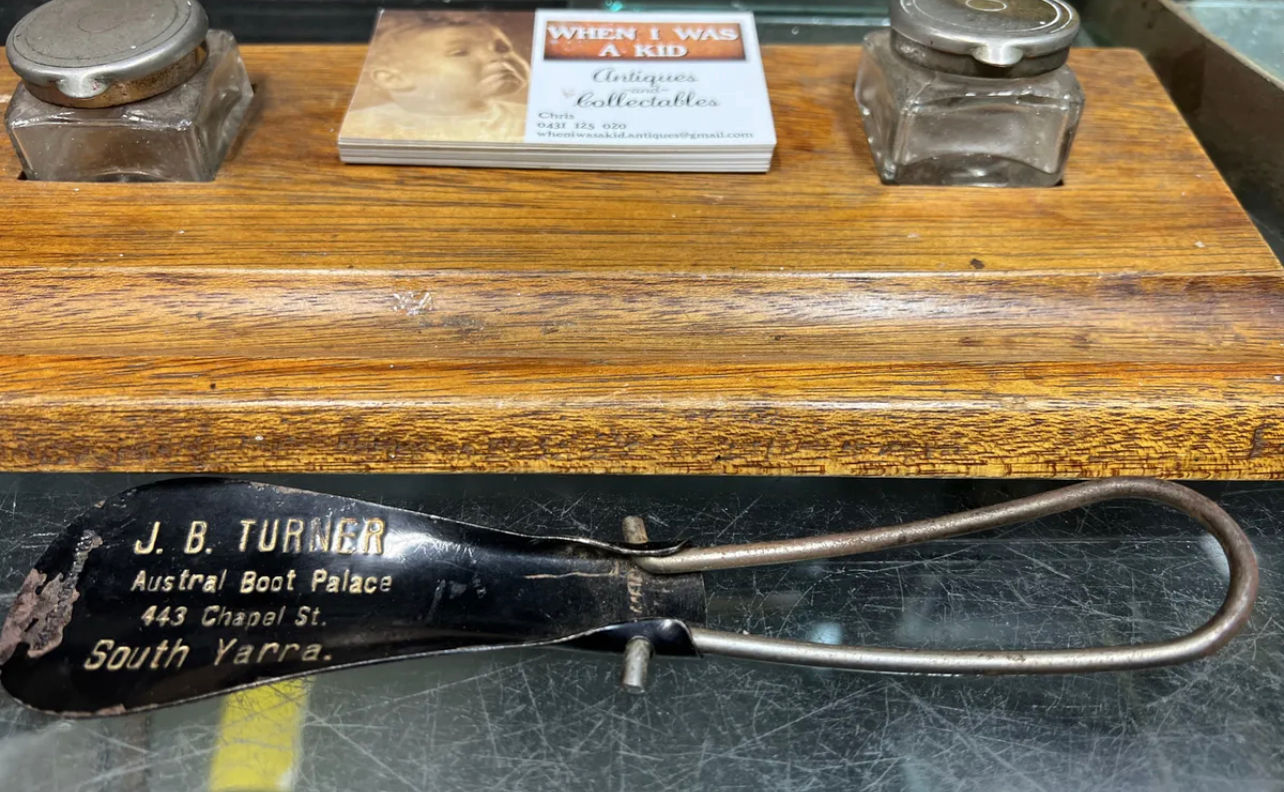 Vintage Advertising J B Turner South Yarra Melbourne Victoria Shoe Horn