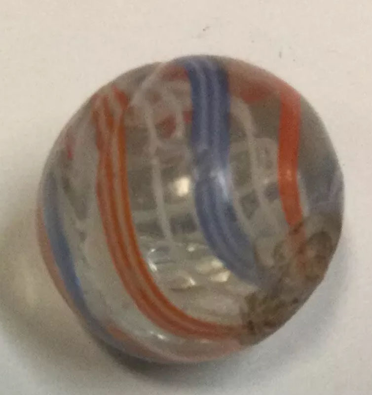 Thumbnail: Antique German Latticinio Glass Marble #1