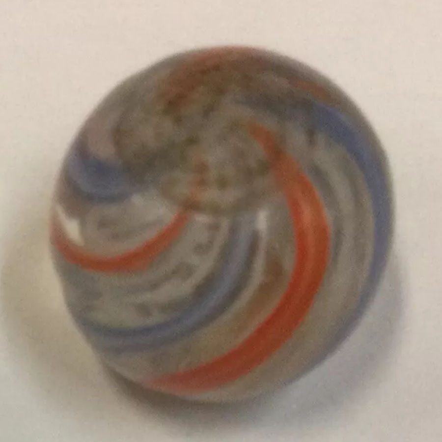 Thumbnail: Antique German Latticinio Glass Marble #1