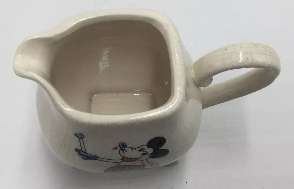 Thumbnail: Vintage Mickey Mouse Minnie Mouse Creamer Jug Made In Nippon Japan