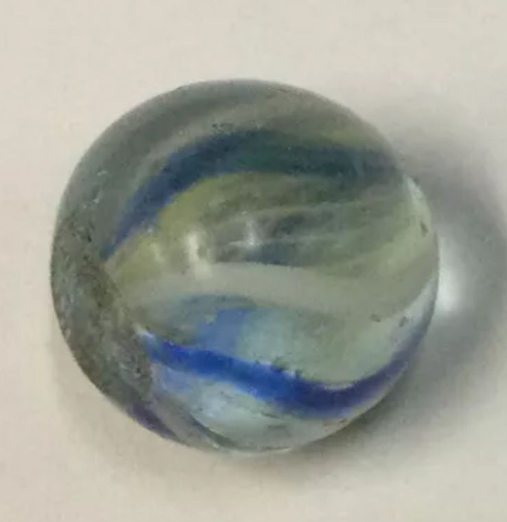 Thumbnail: Antique German Latticinio Glass Marble #4