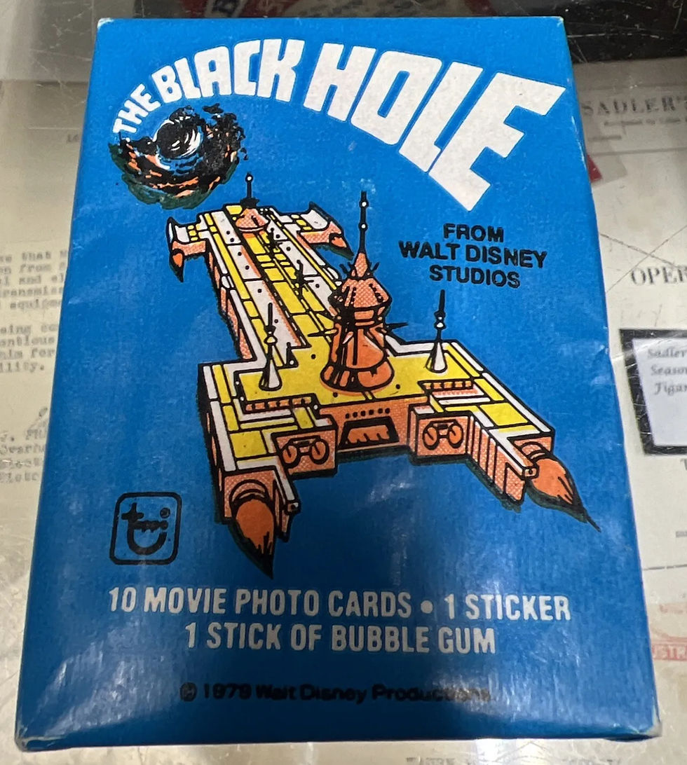 Thumbnail: 1979 Disney The Black Hole Topps Sealed wax pack Bubble Gum Trading Cards 