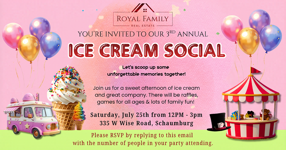 You're Invited to our 3rd Annual Ice Cream Social!