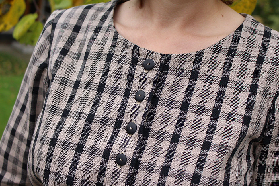 Miniatiūra: nursing dress gingham checked