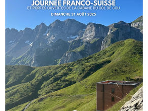 Dimanche 31 août 2025: portes ouvertes à la nouvelle Cabane du Col de Cou.
