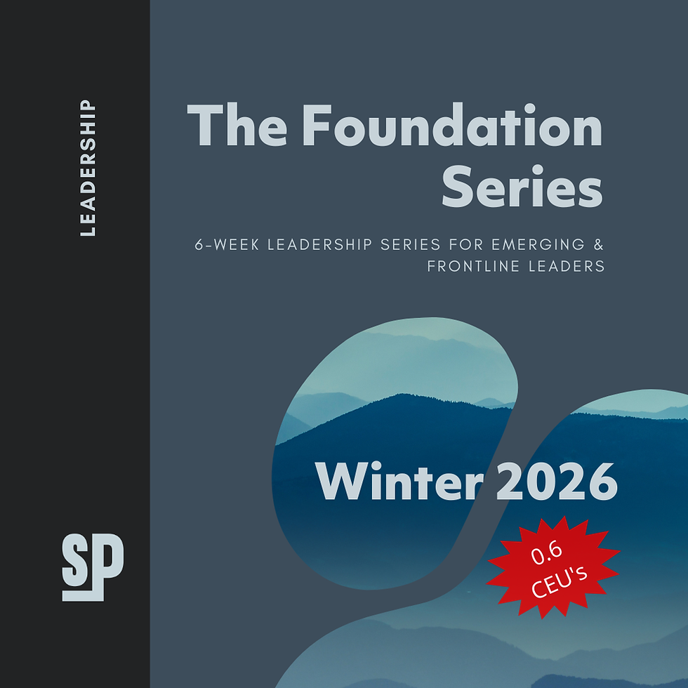 The Foundation Frontline Leader Series - Winter 2026