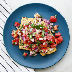 Baked Tofu Bruschetta