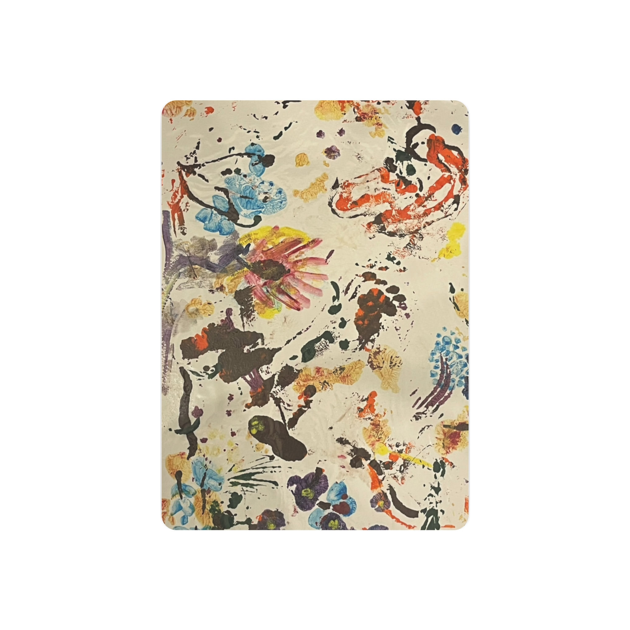 Metal Art - Floral Off-White Garden