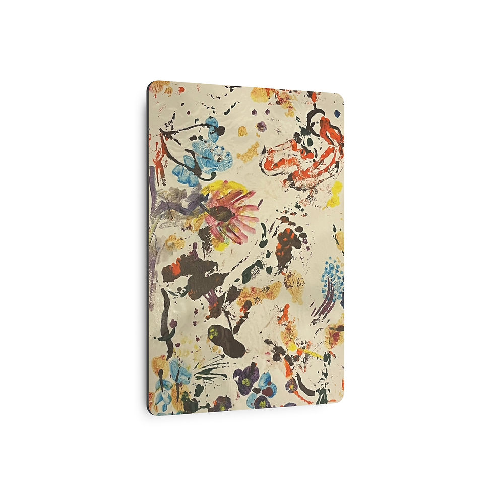 Thumbnail: Metal Art - Floral Off-White Garden