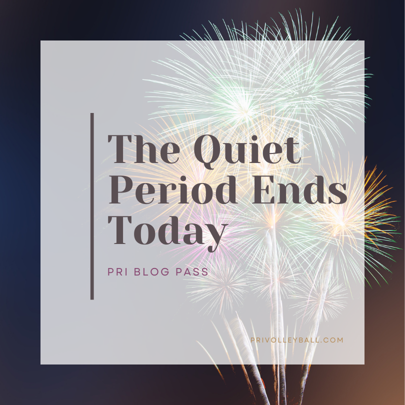 The Quiet Period Ends Today