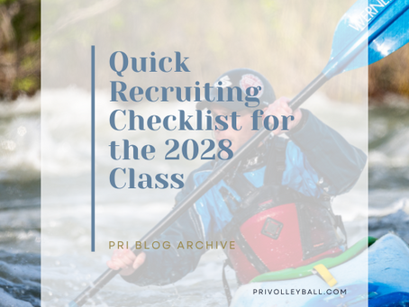 A Quick Volleyball Recruiting Checklist for the 2028 Class