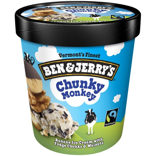 Ben & Jerry's Chunky Monkey Ice Cream 16 fl oz Pints Ice Cream