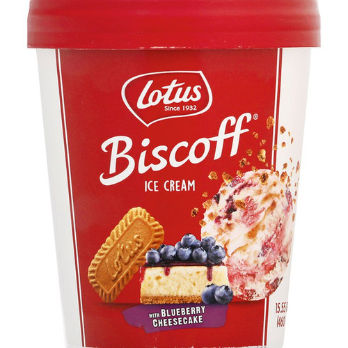 Lotus Ice Cream, with Blueberry Cheesecake 15.55 oz Pints Ice Cream
