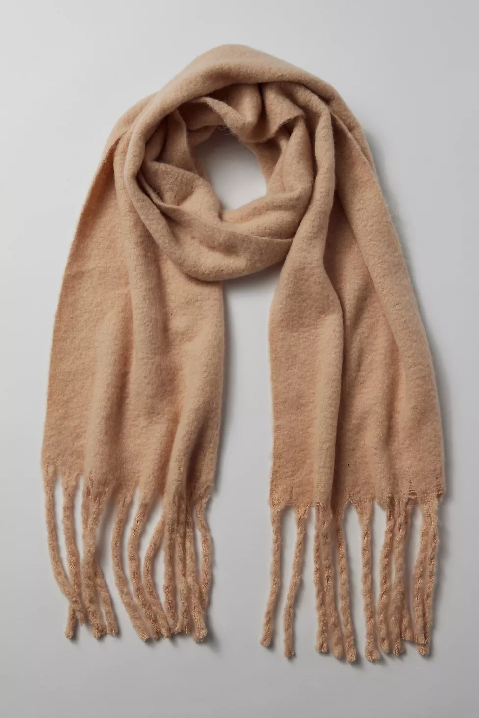 tan cashmere scarf