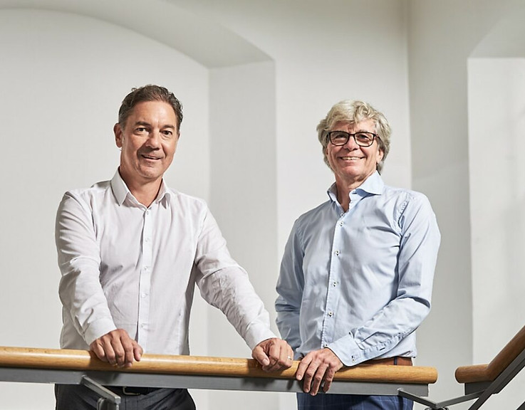 Alexander Stuchly und Gerhard Ludescher – Geschäftsführer der GL Bauprojekte GmbH in Vorarlberg