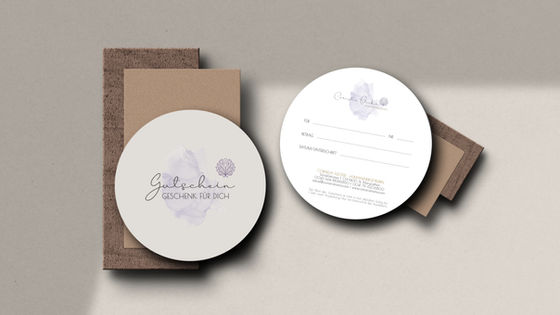 Grafikdesign Gutschein Print . Cornelia Flecker . Humanenergetikerin