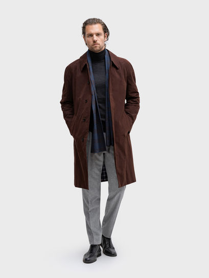 Klassischer Herren Maßmantel – brauner Mantel nach Maß von Diana Schuster