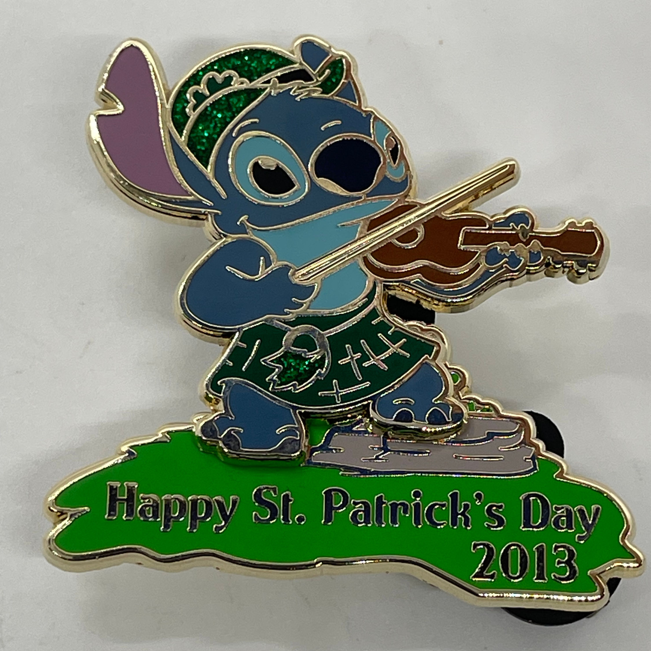 2013 Disney Happy St. Patrick's Day - Stitch Pin