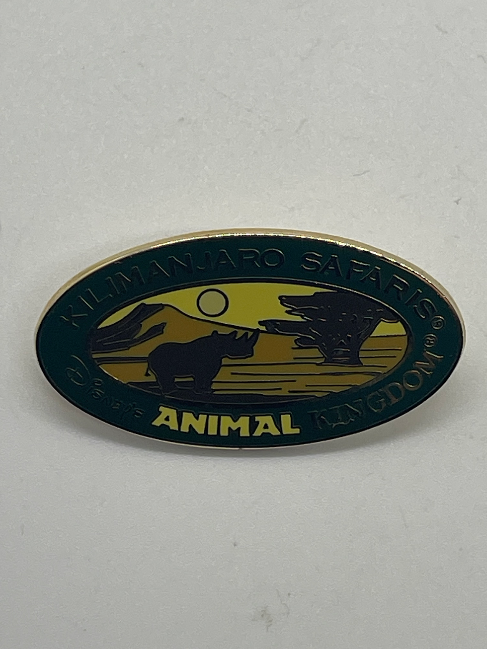 2008 Disney Animal Kingdom Bucket Hat Set Oval Kilimanjaro Safaris Logo Pin