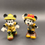 Thumbnail: Vintage Disney Mickey & Minnie Mouse on Safari Set of 2 Ceramic Figurines Japan