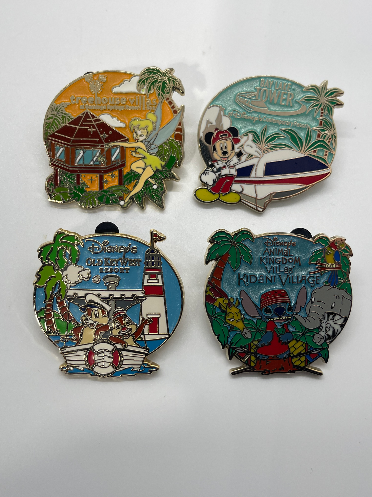 Disney Vacation Club Resorts Booster 4-Pin Set