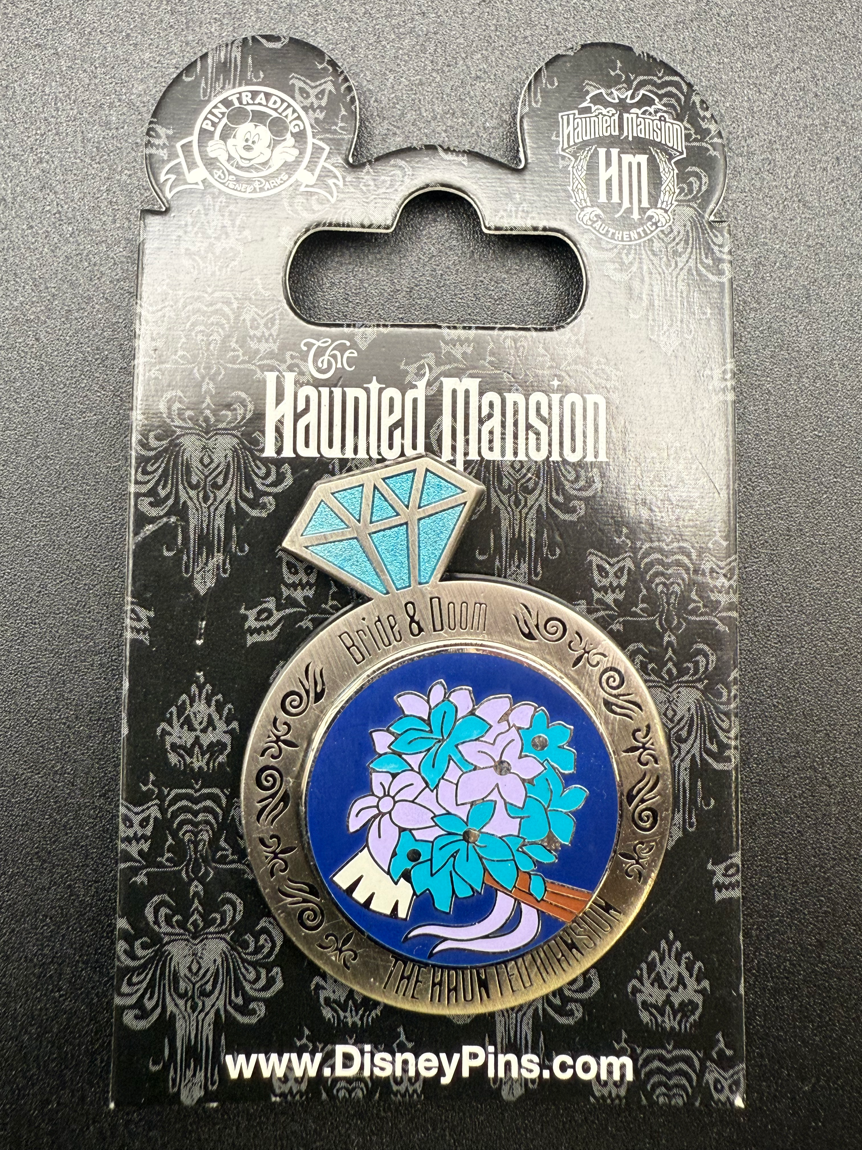 2015 The Haunted Mansion - Bride and Doom Wedding Ring Slider Pin
