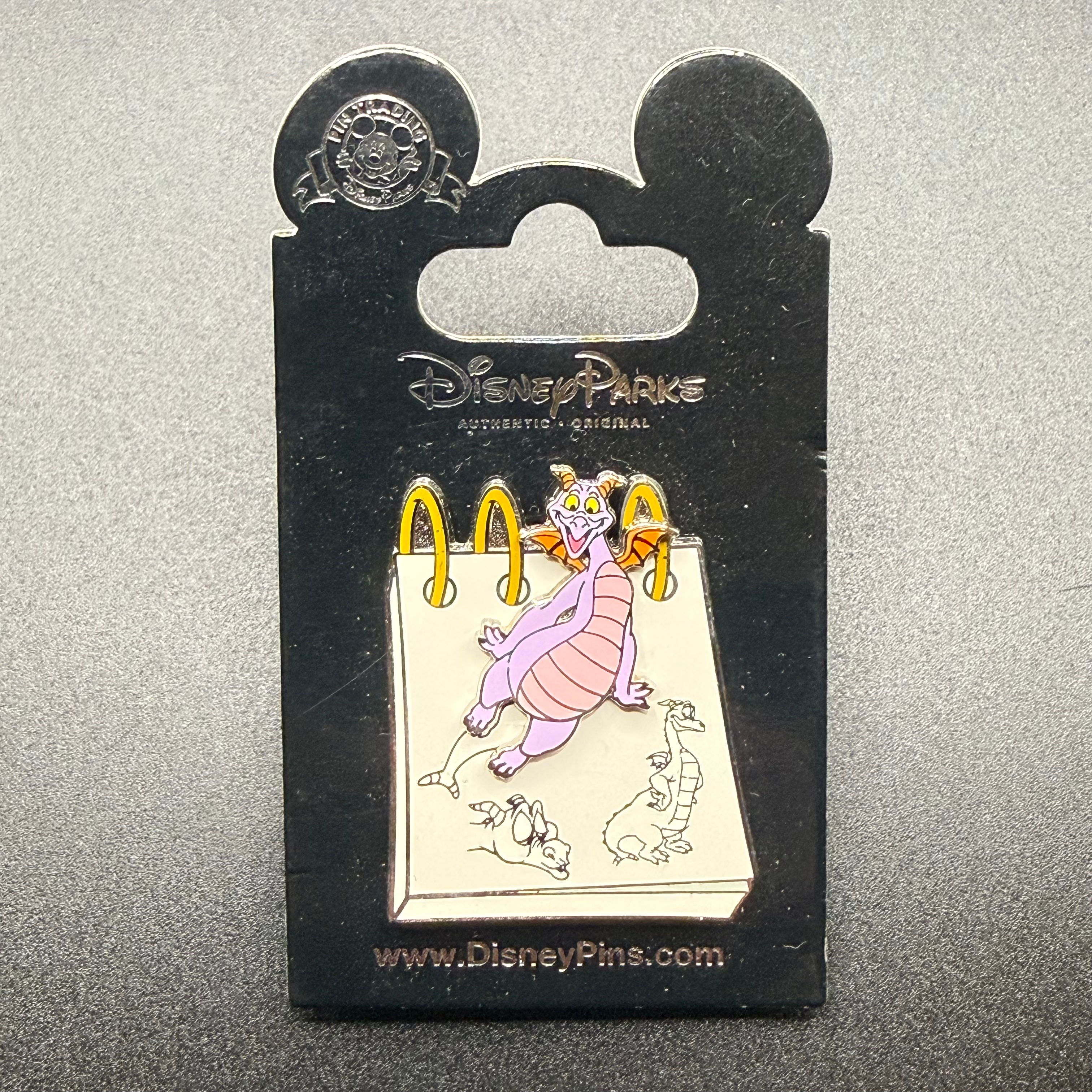 2014 Disney Figment From the Sketch Pad Pin on Card