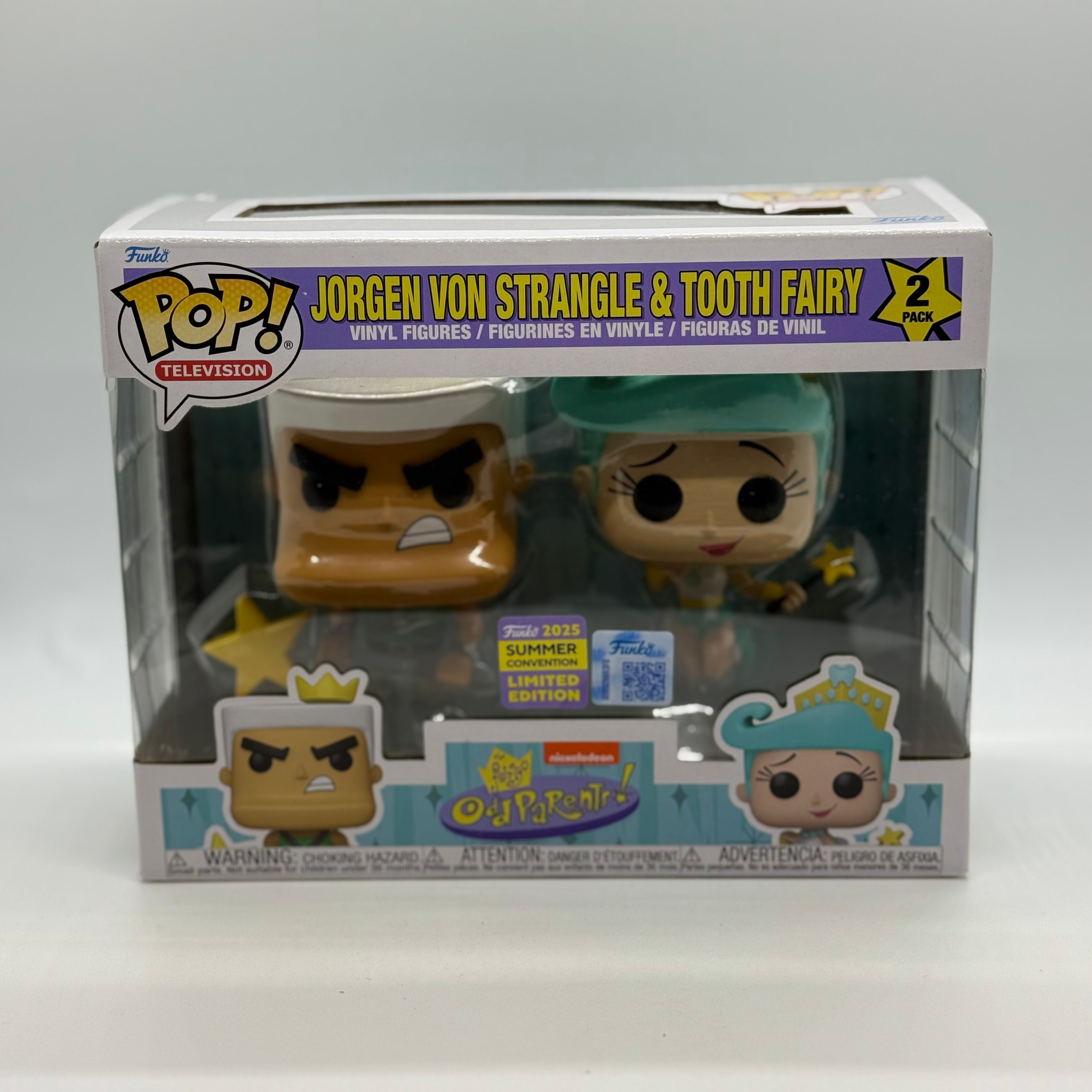 SDCC 2025 FUNKO POP! JORGEN VON STRANGLE & TOOTH FAIRY OFFICIAL STICKER