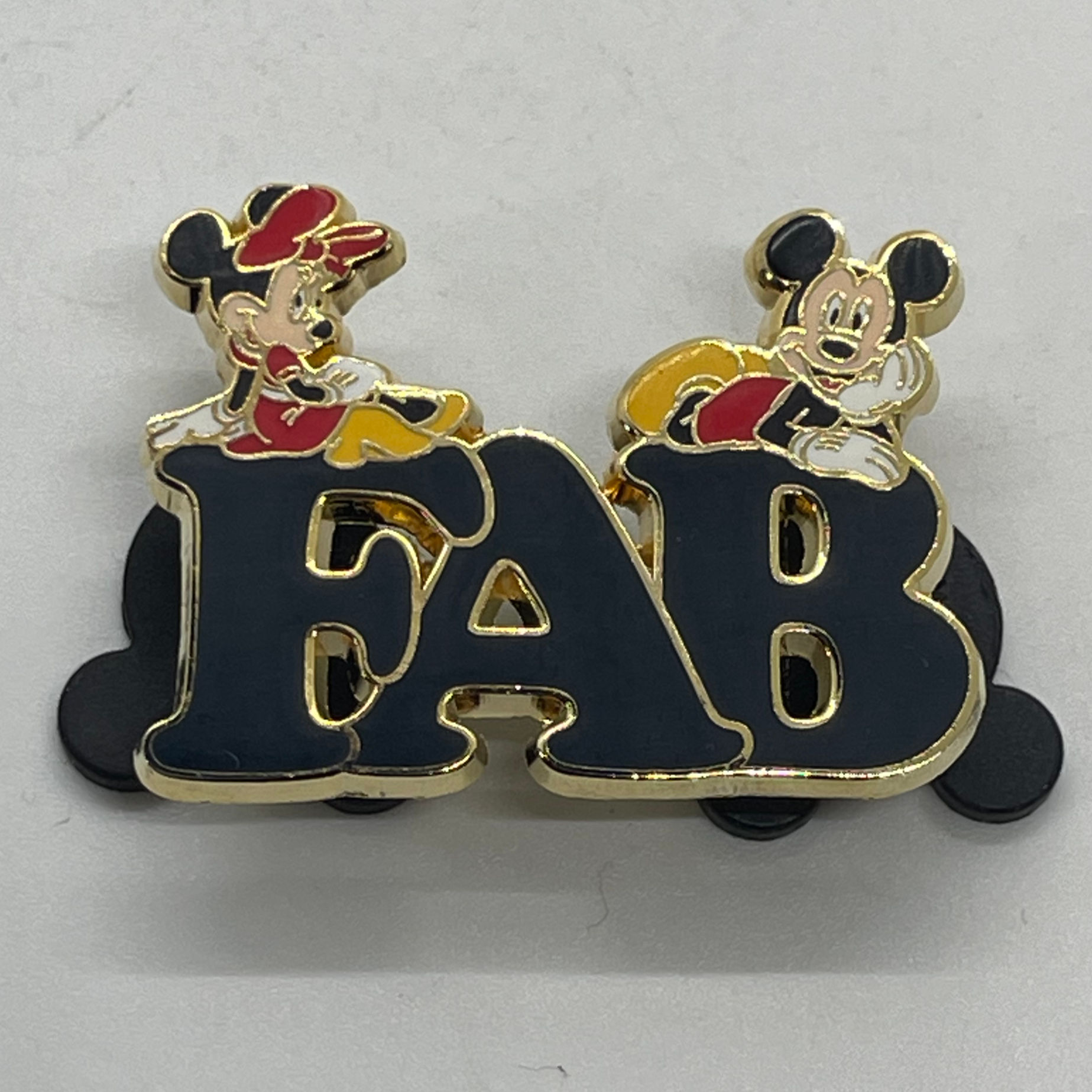 2012 Disney  Fab Five Letter - Mickey and Minnie Pin