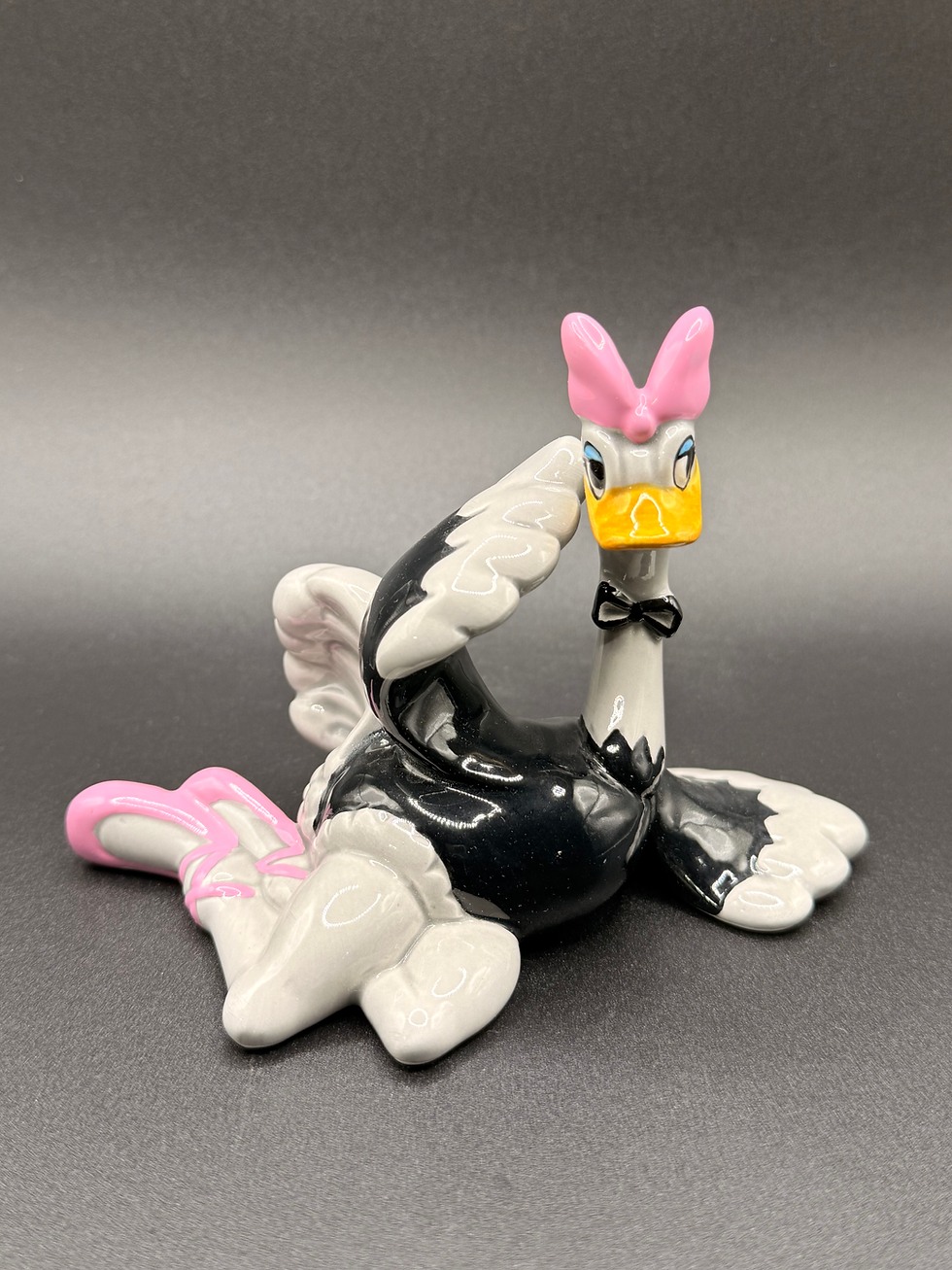 Thumbnail: Vintage Disney Fantasia Porcelain Figurines Madame Upanova, Ben Ali Gator, Broom
