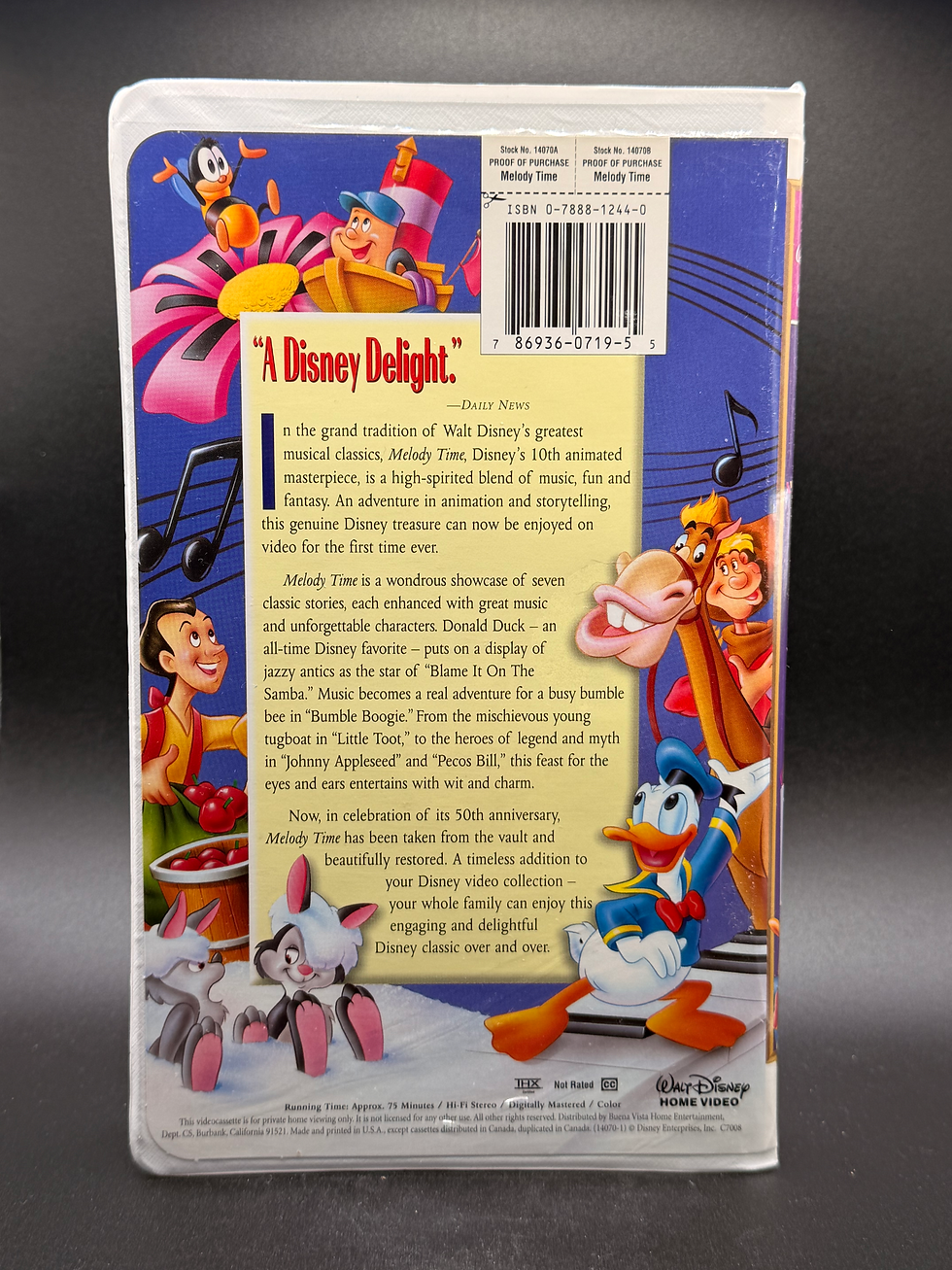 Thumbnail: Melody Time VHS Disney Masterpiece Collection Clamshell