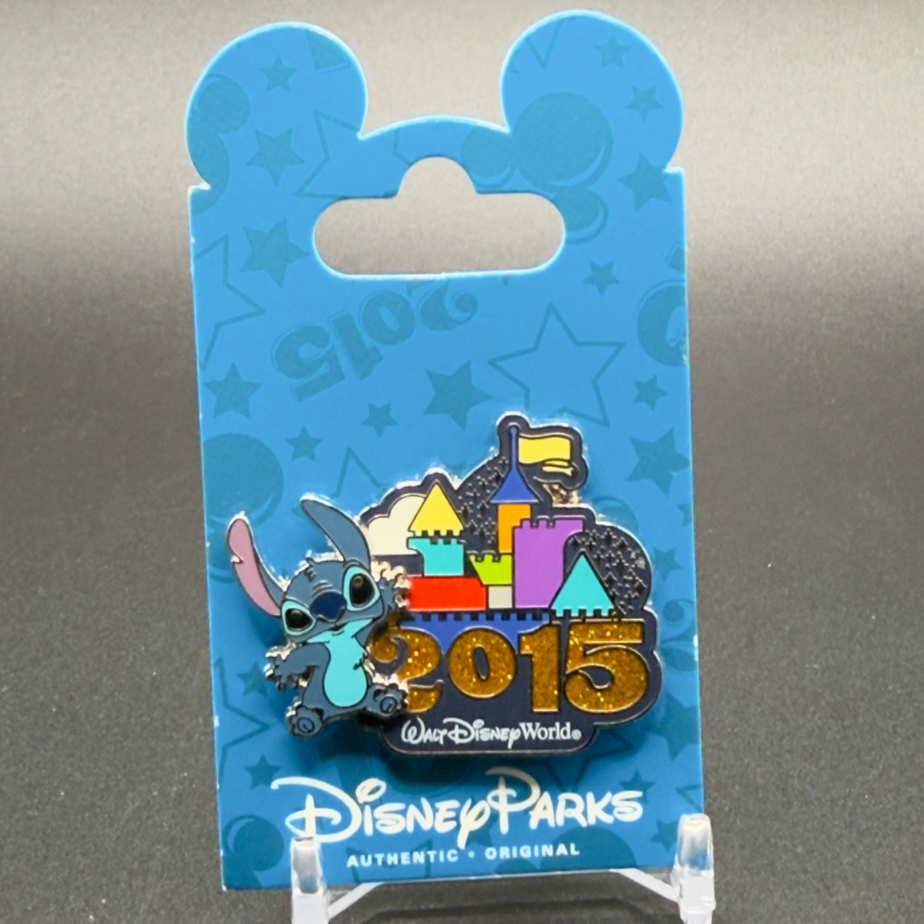 2015 Disney Dated Logo Stitch Pin on Card