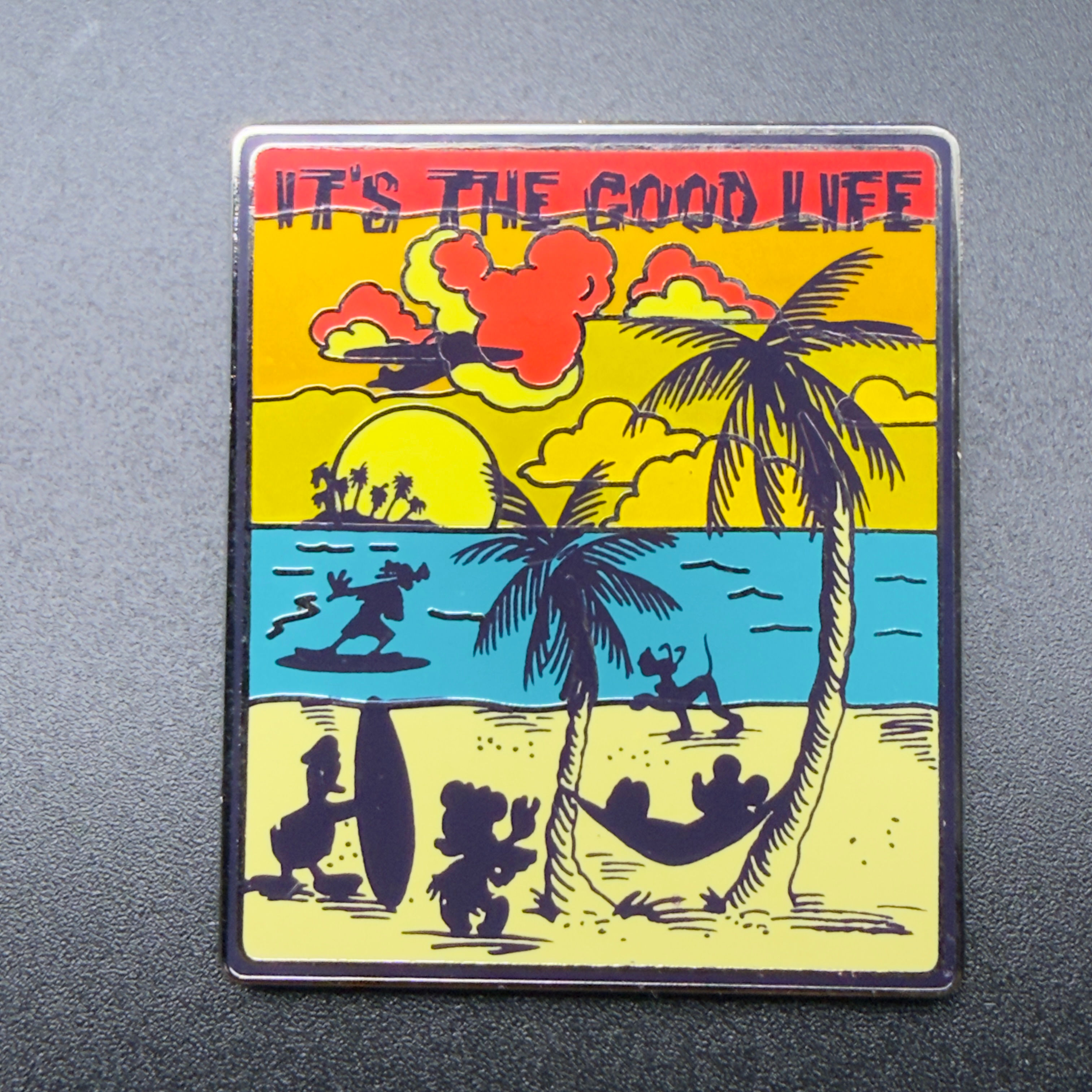 2014 Disney It's the Good Life Mickey and Friends Beach Pin