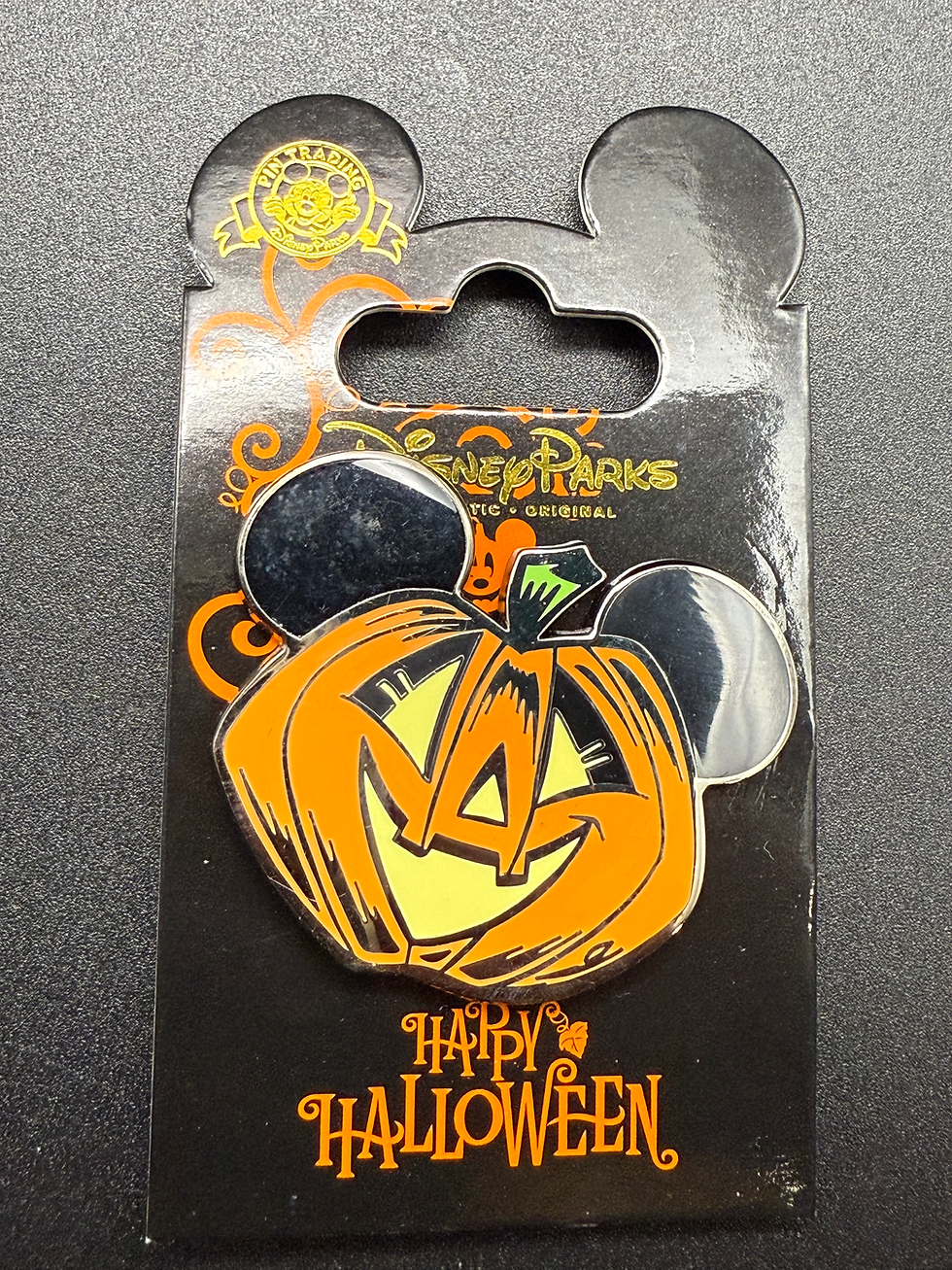 2017 Disney Halloween Mickey Mouse Jack-O-Lantern Pin