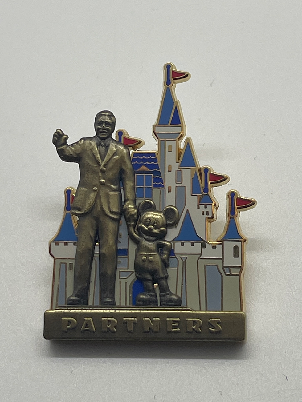 2007 Disney Partners Statue Walt Disney and Mickey Mouse Pin