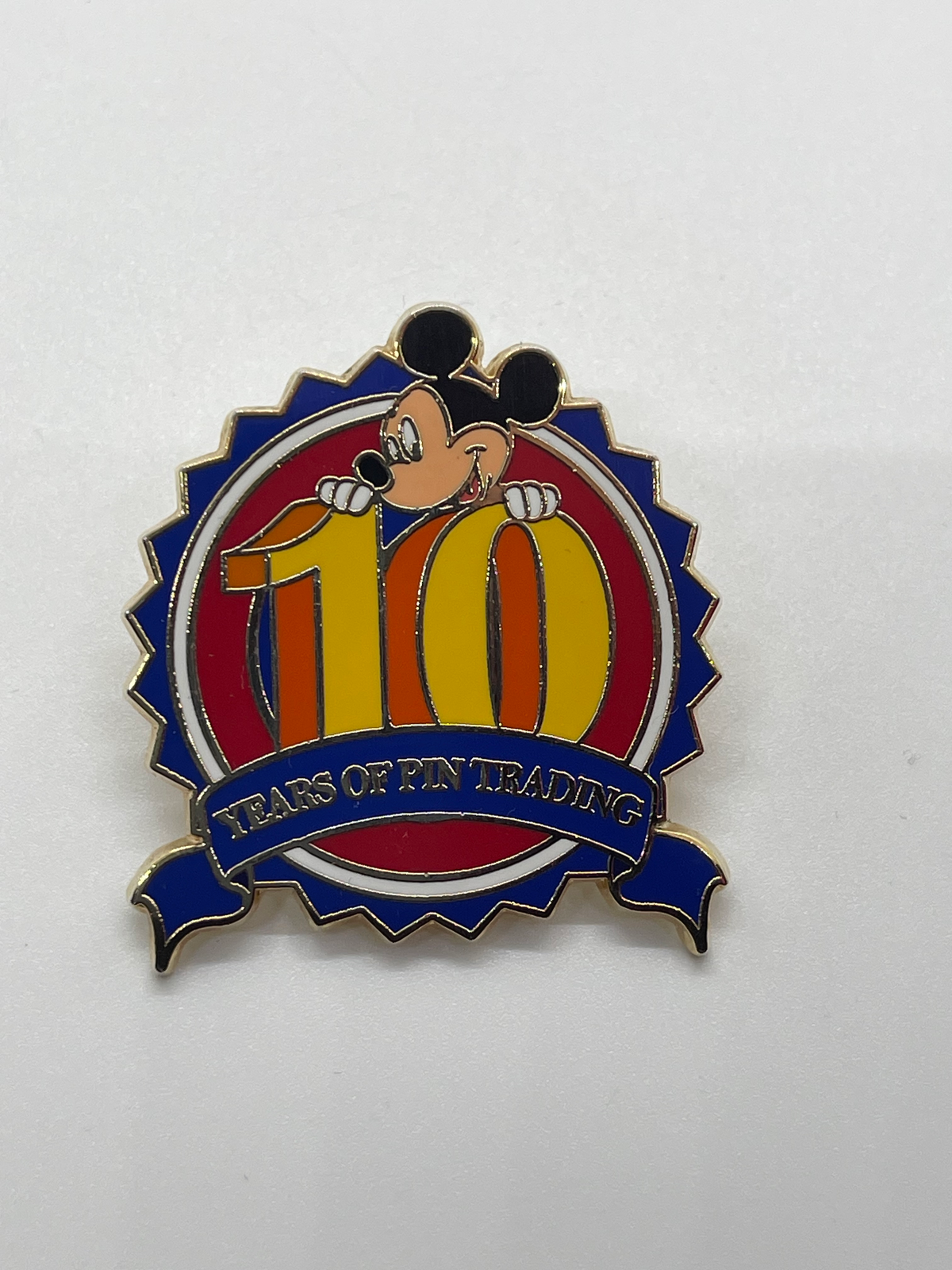 Disney Ten Years of Pin Trading Mickey Mouse Pin