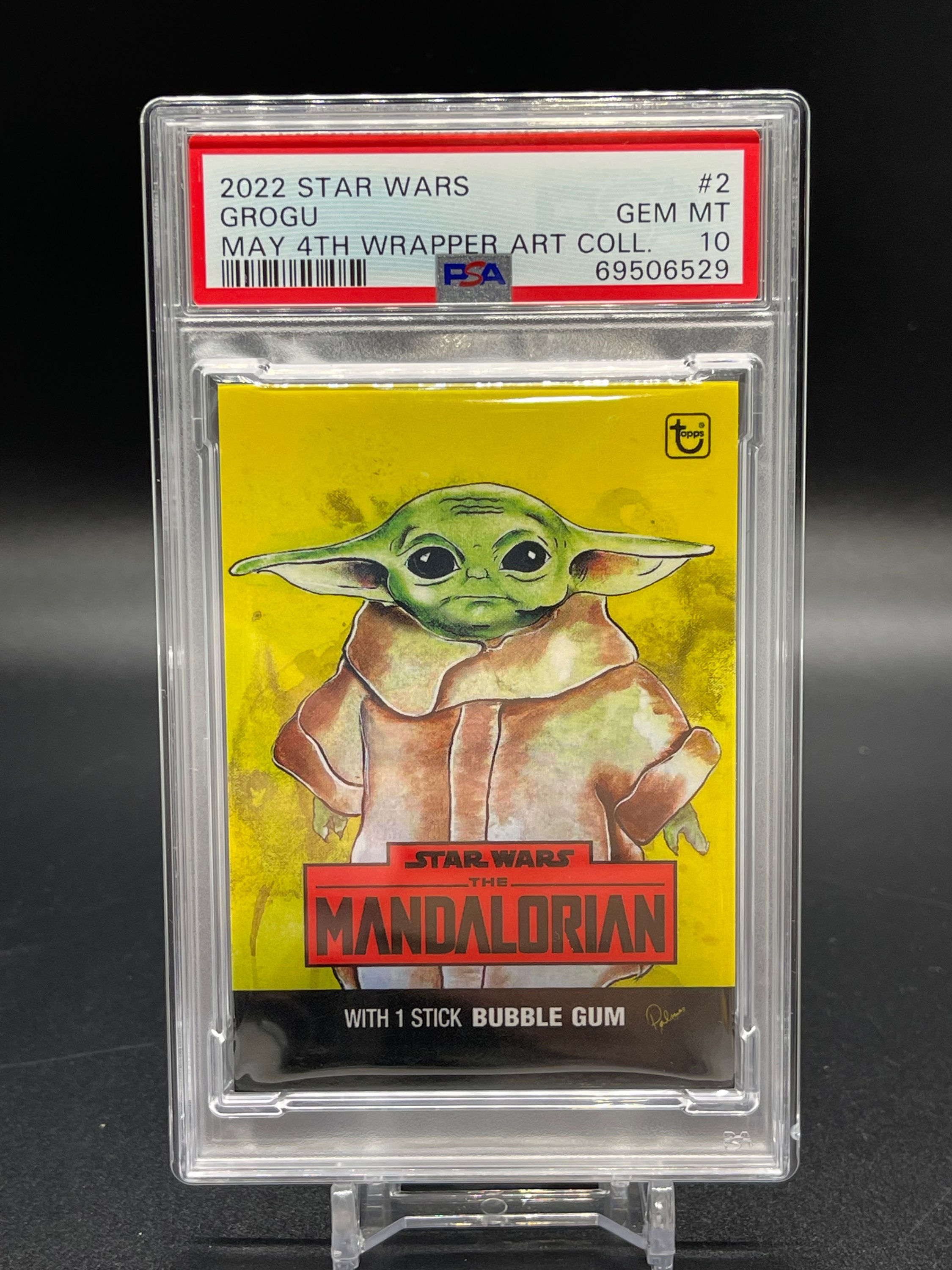 2022 Star Wars Grogu #2 May the 4th Wrapper Art PSA 10