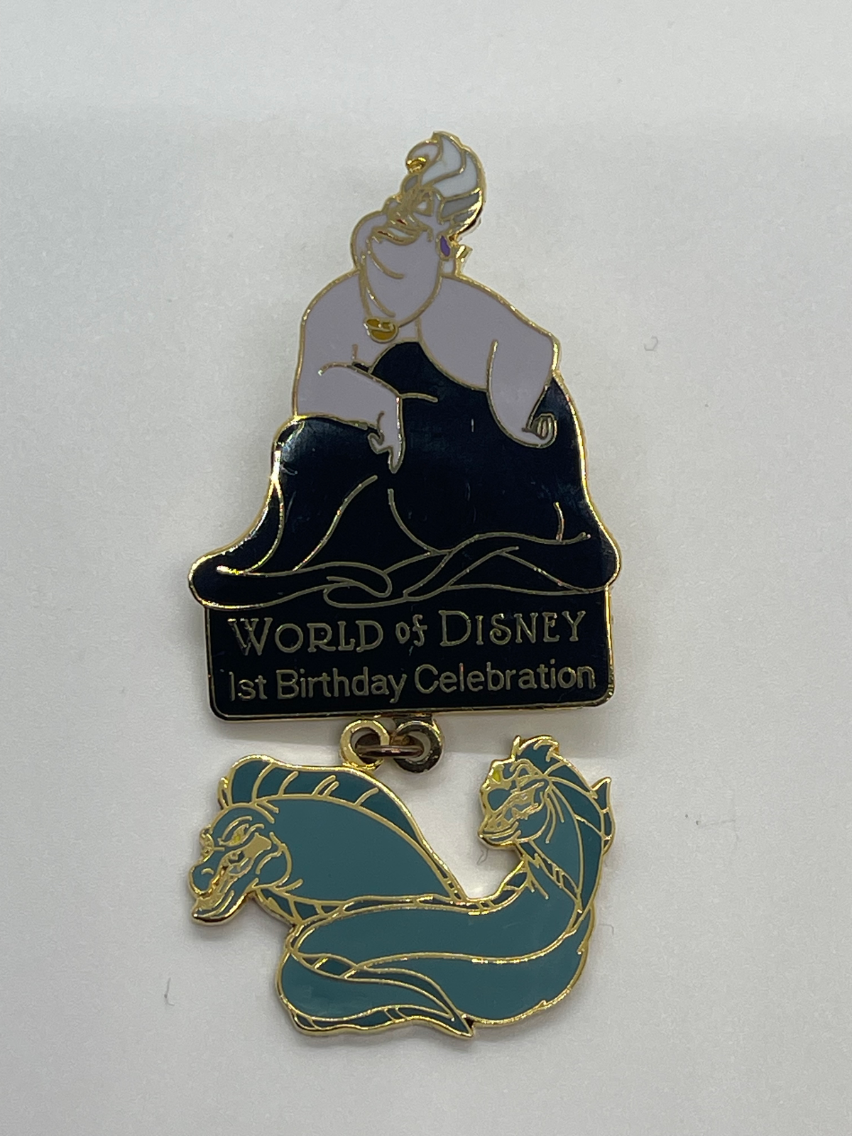 1997 World of Disney Anniversaries Ursula, Flotsam & Jetsam Pin