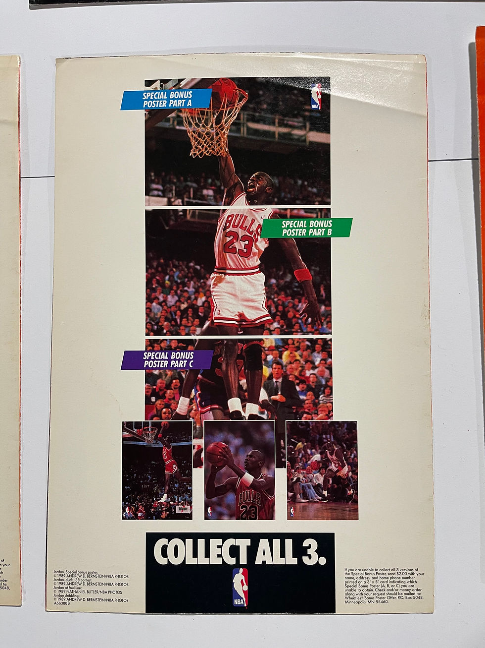 Thumbnail: 1991 Vintage Wheaties Michael Jordan Posters and Calendar Set