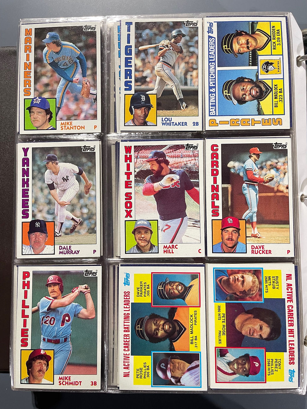 Thumbnail: 1984 Topps Baseball Complete Set and Traded Set