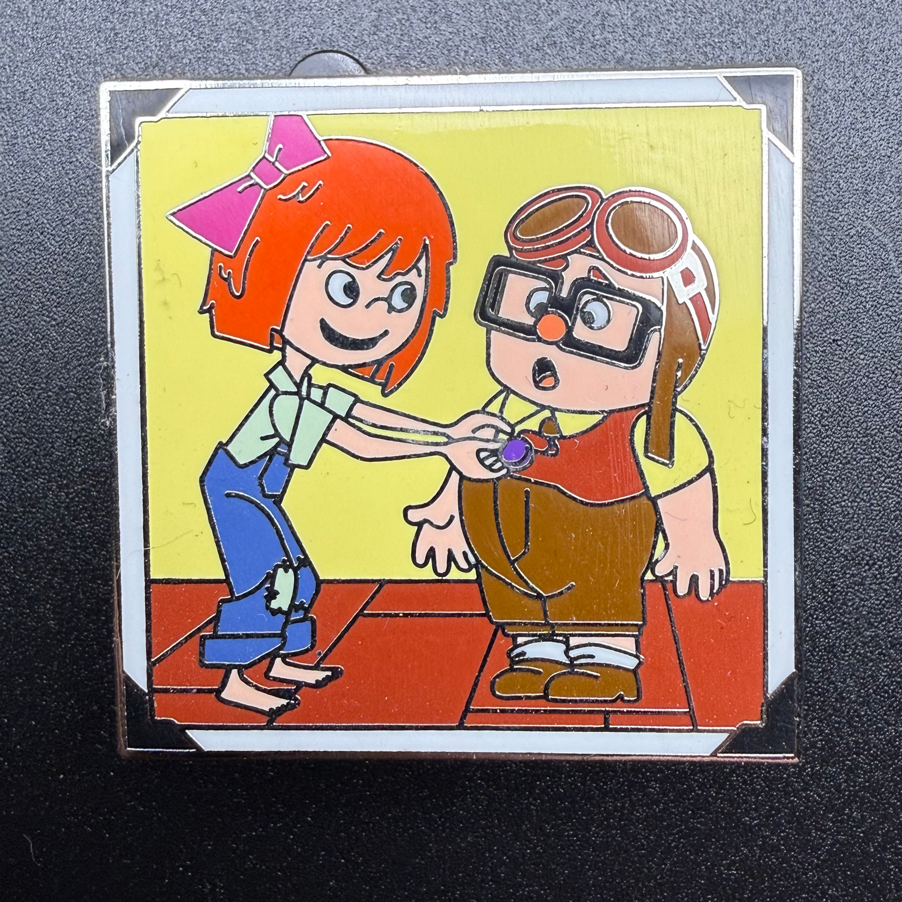 2014 Disney Up Thru The Years Carl and Ellie as Kids Pin