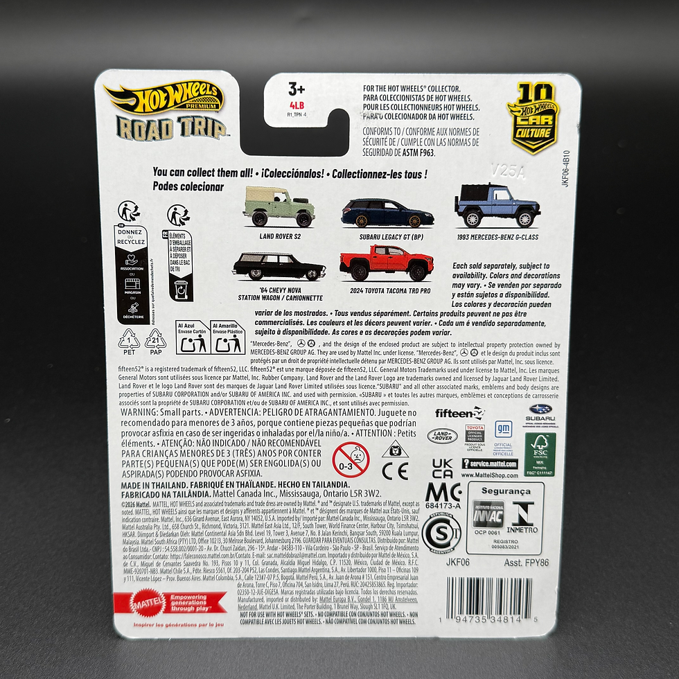 Thumbnail: Hot Wheels Car Culture 961V Road Trip Land Rover Vehicle